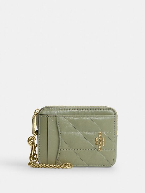 Coach Handbags - Coach Zip Card Case With Quilting NWT